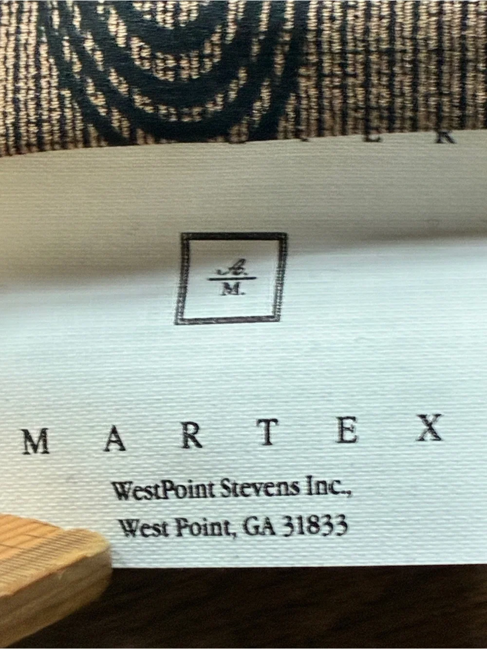 1 Atelier Martex Oval Black And Gold 26”x26” European Pillow Sham Vintage NEW